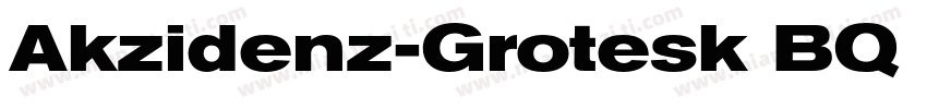 Akzidenz-Grotesk BQ Extended medium字体转换